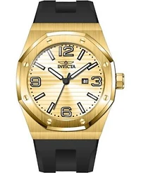 Invicta Mens 45775 Huracan Quartz 3 Hand Gold Dial Watch
