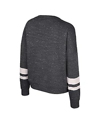 Colosseum Women's Black Iowa Hawkeyes Lost City Speckle Pullover Sweatshirt