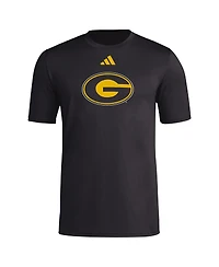Adidas Men's Black Grambling Tigers Primary Locker Logo Pre-Game Aeroready T-Shirt