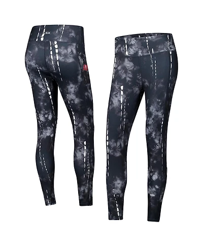 Msx by Michael Strahan Women's Black Tampa Bay Buccaneers Serena Tie-Dye Leggings