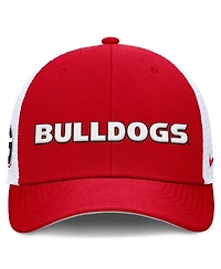 Nike Men's Red Georgia Bulldogs 2025 Dugout Coaches Rise Performance Trucker Adjustable Hat