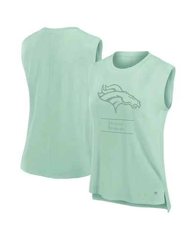 Fanatics Women's Mint Denver Broncos Studio Embrace Tank Top