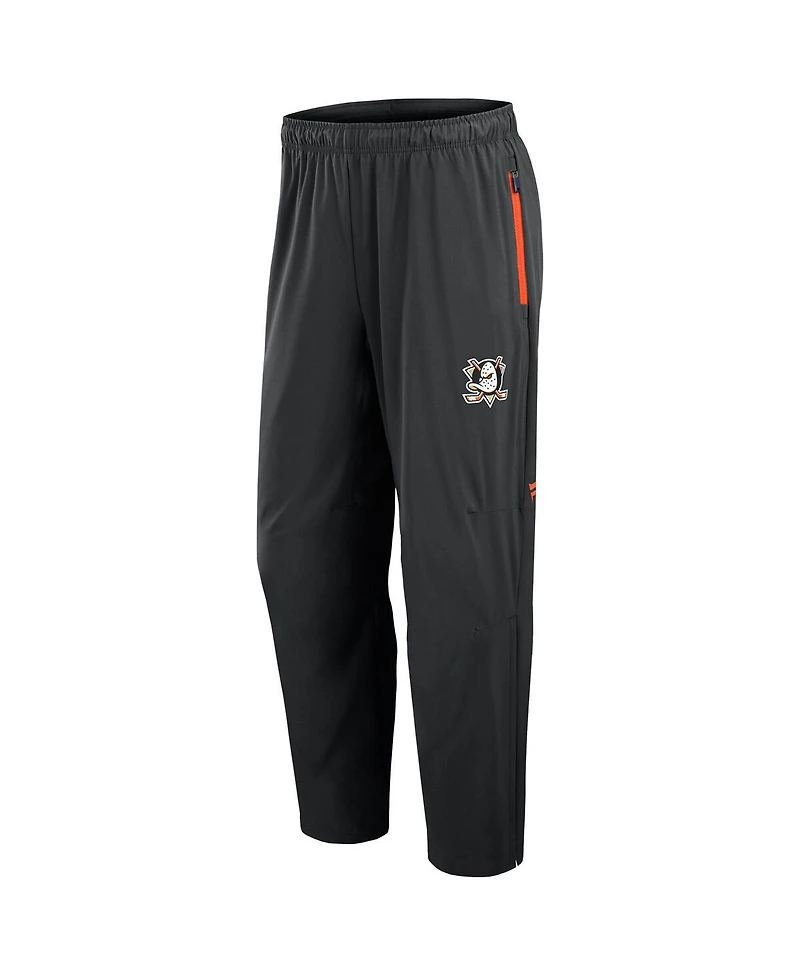 Fanatics Men's Black Anaheim Ducks Authentic Pro Rink Coaches Pants