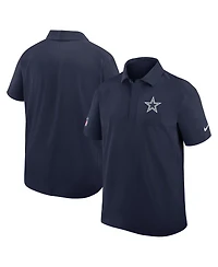 Nike Men's Navy Dallas Cowboys Sideline City Pride Woven Performance Polo Shirt
