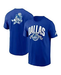 Nike Men's Royal Dallas Cowboys Rewind Front and Back Hit Essential T-Shirt