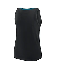 Logo Athletic Women's Black Jacksonville Jaguars Stellar Win V-Neck Tank Top