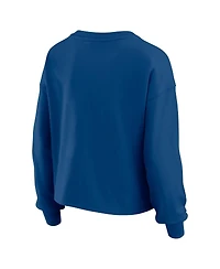 Wear by Erin Andrews Women's 2-Piece Royal Indianapolis Colts Heavy Rugby Jersey Long Sleeve T-Shirt and Shorts Lounge Set