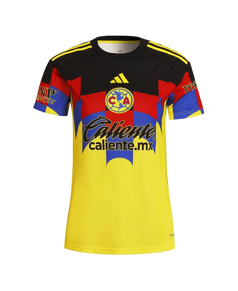 Adidas Women's Yellow Club America 2025/26 Home Replica Jersey