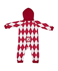 Colosseum Baby Boys and Girls Crimson Alabama Crimson Tide the Dealio Hoodie Romper