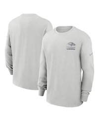 Nike Men's Gray Baltimore Ravens Essential Heavy Max90 Long Sleeve T-Shirt