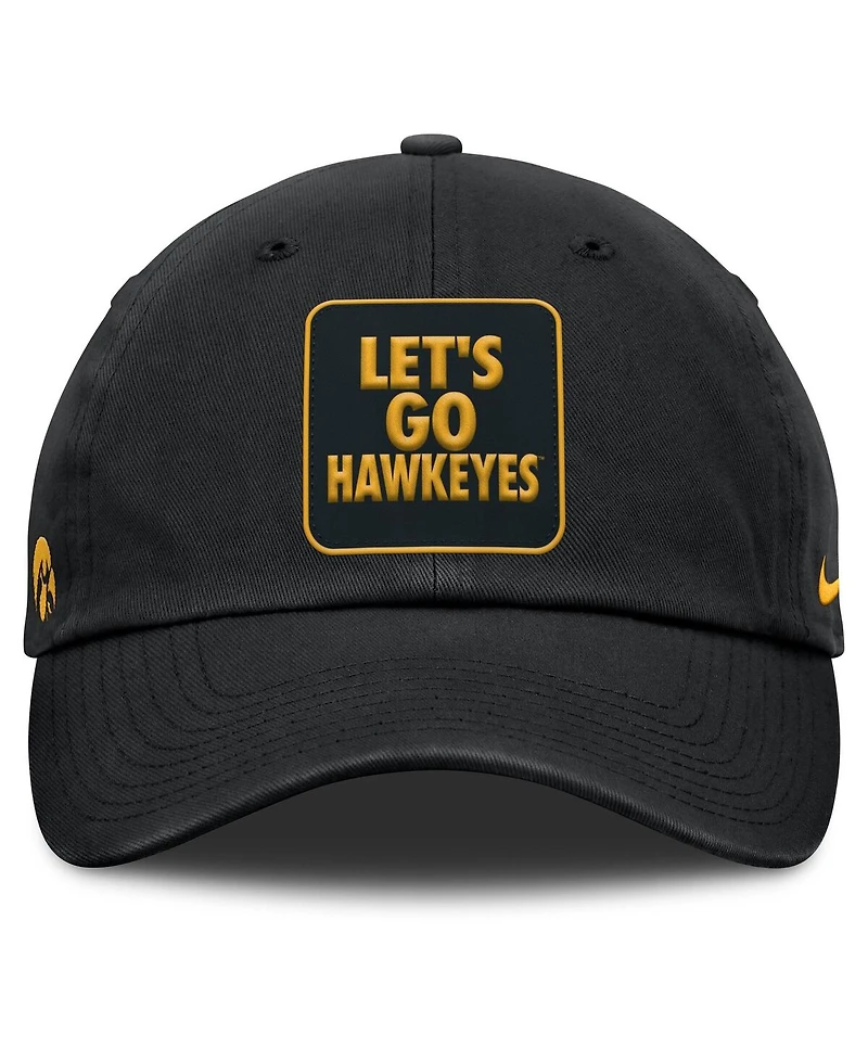 Nike Men's Black Iowa Hawkeyes Local Club Adjustable Hat