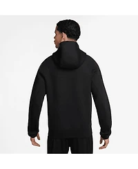 Nike Men's Black Chelsea Tech Fleece Full-Zip Hoodie Jacket