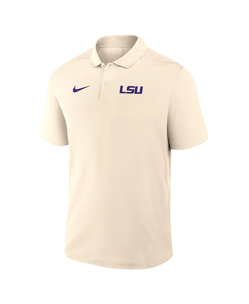 Nike Men's Tan Lsu Tigers Primary Logo Victory Performance Polo Shirt