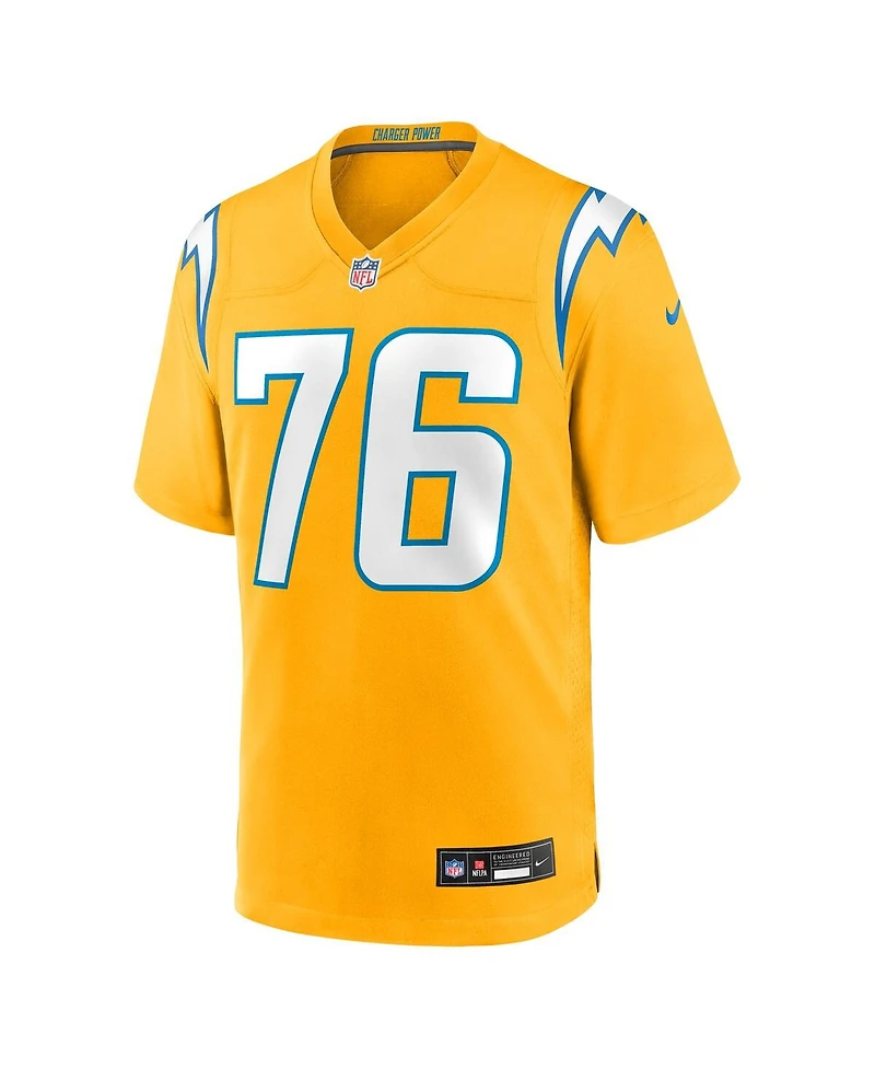 Nike Men's Joe Alt Gold Los Angeles Chargers Alternate Charger Power Game Player Jersey