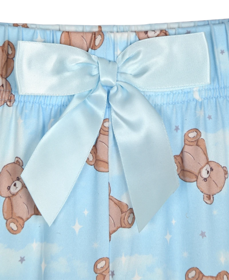 Max & Olivia Little and Big Girls 3-Piece Printed Pajama Set