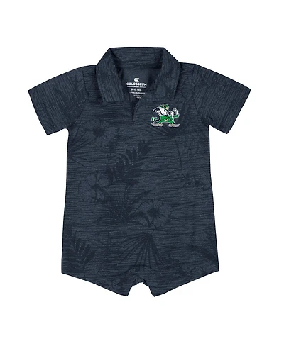 Colosseum Baby Boys and Girls Navy Notre Dame Fighting Irish Fern Romper