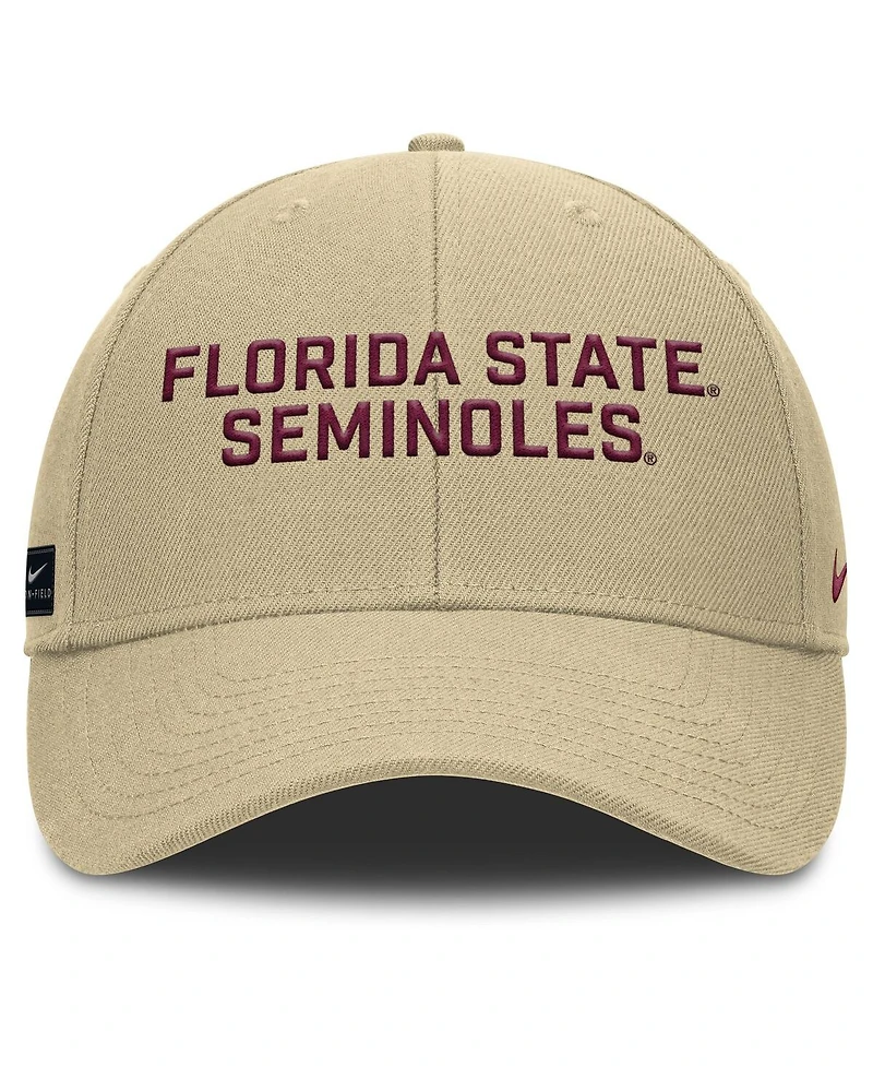 Nike Men's Gold Florida State Seminoles Rise Practice Adjustable Hat