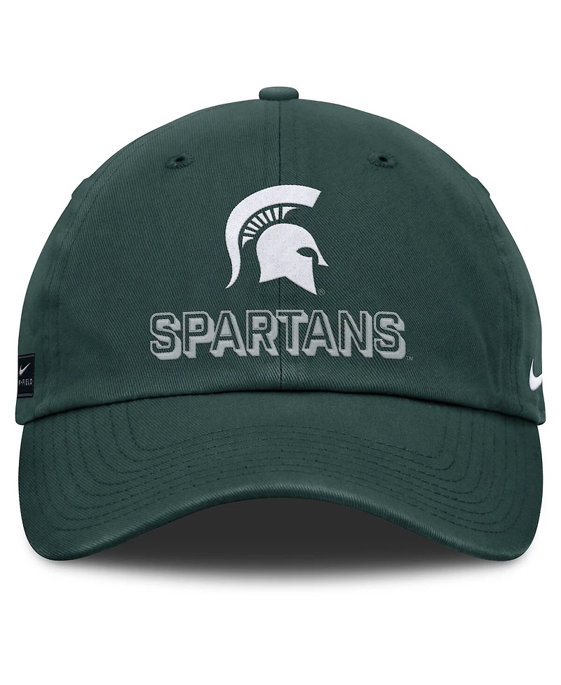 Nike Men's Green Michigan State Spartans 2025 On-Field Club Adjustable Hat