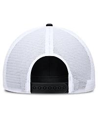 Nike Men's Black/White Ohio State Buckeyes 2025 On-Field Rise Engineered Trucker Adjustable Hat