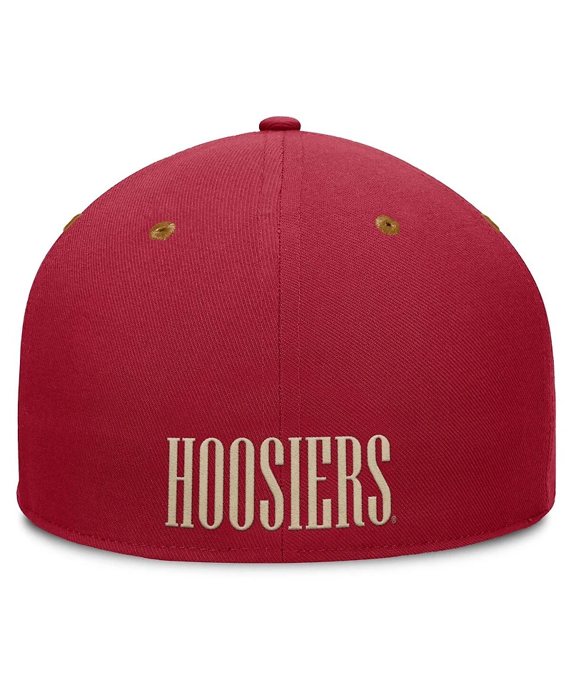 Fanatics Men's Crimson/Brown Indiana Hoosiers NoBo Fitted Hat