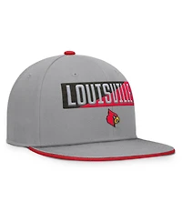 Fanatics Men's Gray Louisville Cardinals Duo Snapback Hat