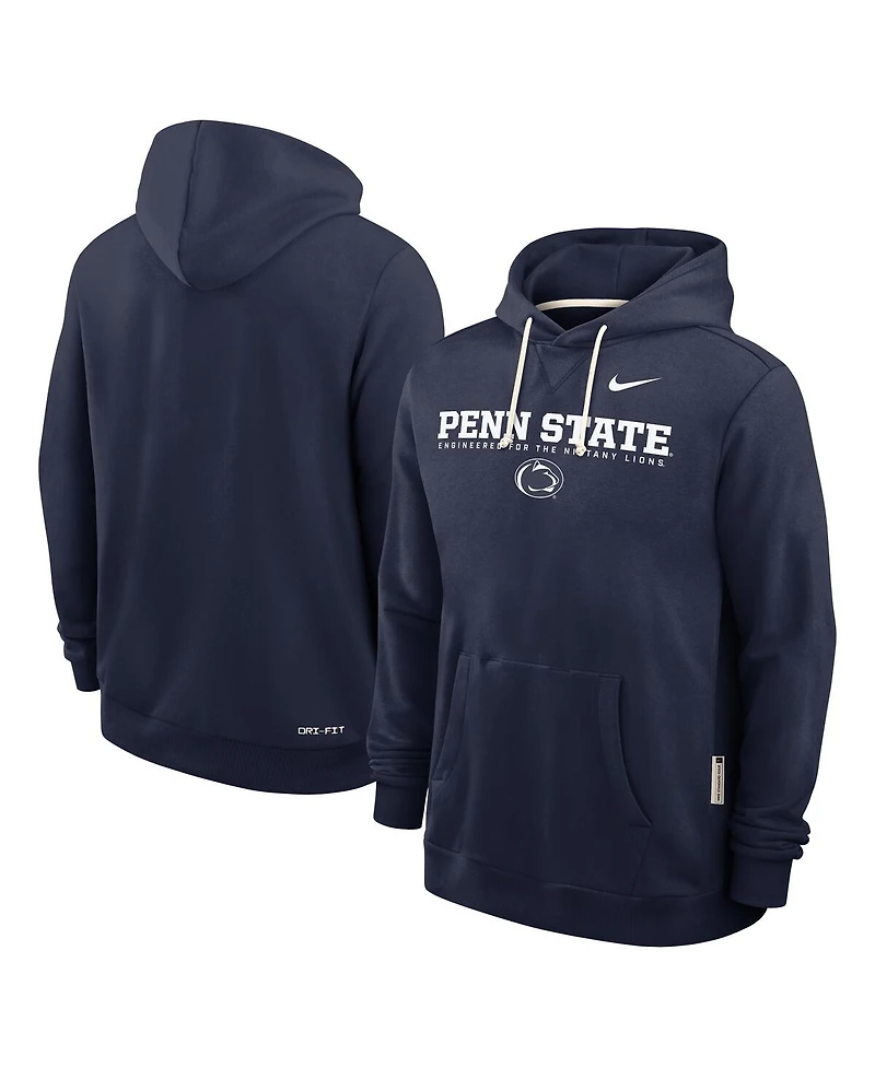 Nike Men's Navy Penn State Nittany Lions 2025 Sideline Performance Pullover Hoodie