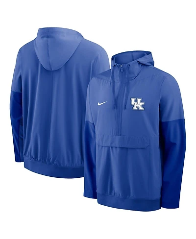 Nike Men's Royal Kentucky Wildcats Anorak Half-Zip Hoodie Jacket