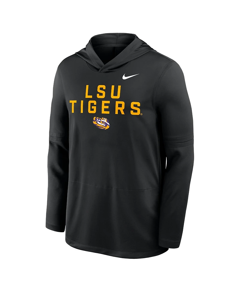 Nike Men's Lsu Tigers 2025 Sideline Performance Long Sleeve Hoodie T-Shirt