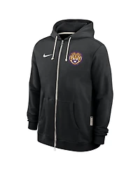 Nike Men's Black Lsu Tigers 2025 Sideline Performance Full-Zip Hoodie