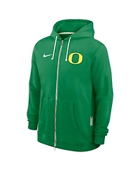 Nike Men's Green Oregon Ducks 2025 Sideline Performance Full-Zip Hoodie