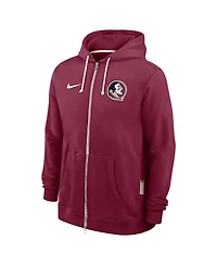 Nike Men's Garnet Florida State Seminoles 2025 Sideline Performance Full-Zip Hoodie