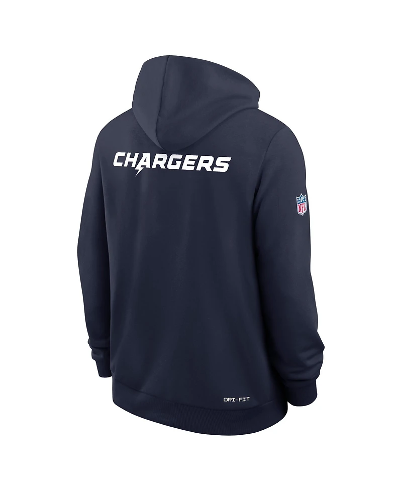 Nike Men's Navy Los Angeles Chargers Alternate Super Sideline Performance Pullover Hoodie