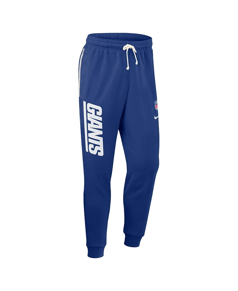 Nike Men's Royal New York Giants Sideline Ground Game Performance Taper Pants
