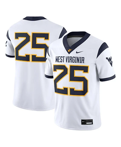 Nike Men's 25 White West Virginia Mountaineers Limited Away Game Jersey