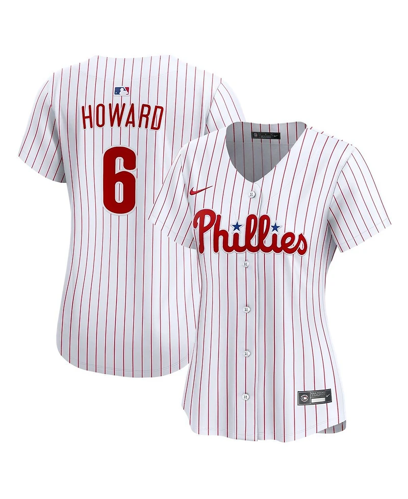 Nike Women's Ryan Howard White Philadelphia Phillies Limited Jersey