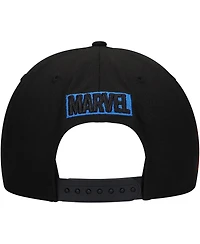Lids Big Boys and Girls Black Captain America Marvel 60th Anniversary Snapback Hat