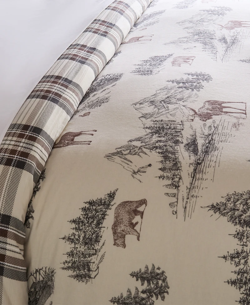 Levtex Home Lodge Toile Reversible -Pc. Comforter Set