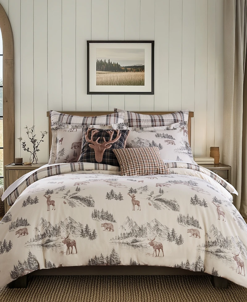 Levtex Home Lodge Toile Reversible -Pc. Comforter Set