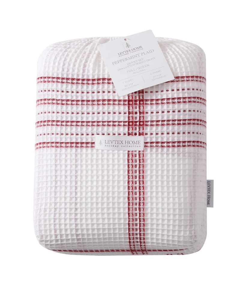 Levtex Home Peppermint Plaid 2-Pc. Duvet Cover Set, Twin