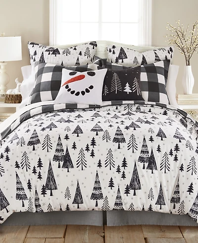 Levtex Home Merry and Bright Northern Star Reversible 3-Pc. Duvet Cover Set, Queen