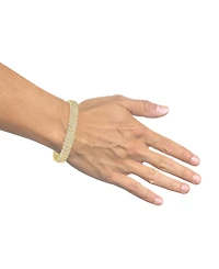 Men's Diamond Pave Link Bracelet (4 ct. t.w.) in 14k Gold-Plated Sterling Silver