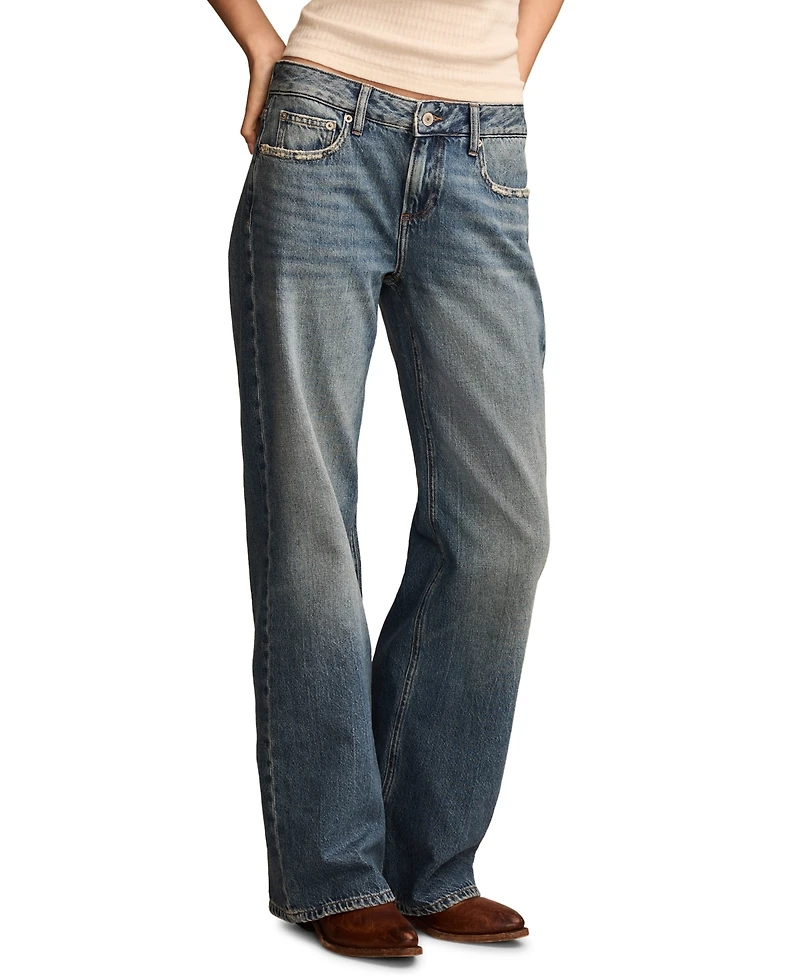 Lucky Brand Women's Baggy Wide Leg Jeans