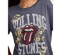Lucky Brand Women's Athletic Rolling Stones Boyfriend T-shirt