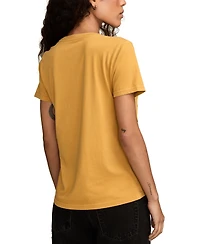 Lucky Brand Women's Ornate Floral Classic Crew T-Shirt