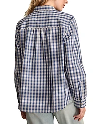 Lucky Brand Women's Boyfriend Button Down Shirt
