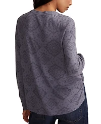 Lucky Brand Women's Cloud Long Sleeve Crew Neck Sweater