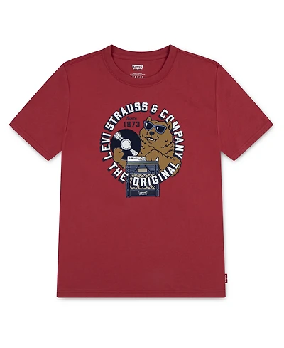 Levi's Big Boys Play That Record Short Sleeve T-Shirt