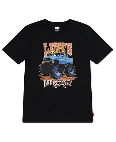 Levi's Big Boys Monster Truck Short Sleeve T-Shirt
