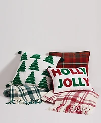 Truly Soft Red Plaid Decorative Pillow, 18" x 18"