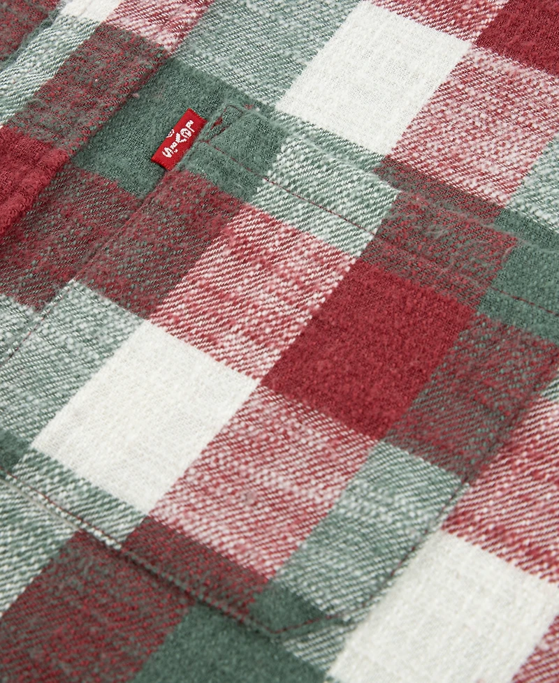 Levi's Big Boys Buffalo Checkered Flannel Long Sleeve Shirt